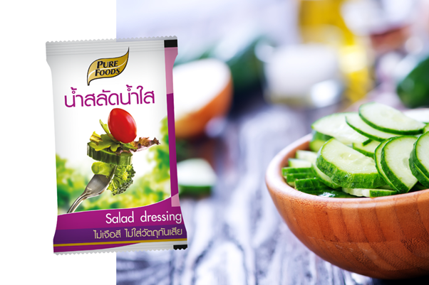 น้ำสลัดน้ำใสยี่ห้อเพียวฟู้ดส์